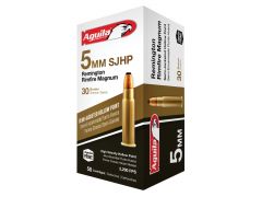 Aguila 5mm Rem Rimfire Mag 30-Grain Semi-Jacketed HP (Case)