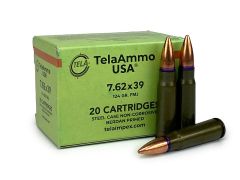 TelaAmmo 7.62x39mm 124 Grain FMJ (Case)