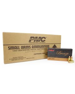 pmc, pmc bronze, 9g, 9mm, 9mm ammo, 9mm for sale, 9mm fmj, fmj for sale, pmc 9mm, Ammunition Depot