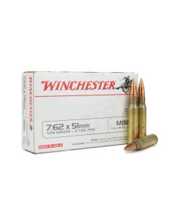 Winchester USA 7.62x51 NATO 149 Grain M80 FMJ WM80 Ammo Buy