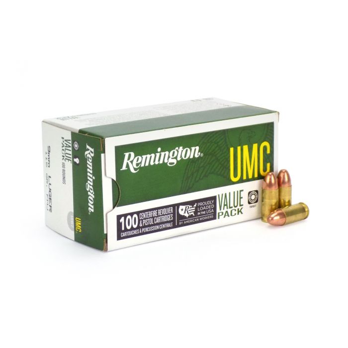 Remington UMC 9mm 115 Grain FMJ Value Pack (Case)