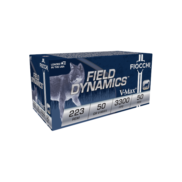Fiocchi Field Dynamics 223 Remington 50 Grain V-Max (Case)