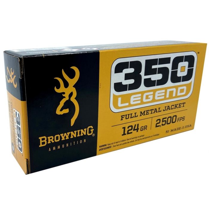 Browning 350 Legend 124 Grain FMJ (Case)