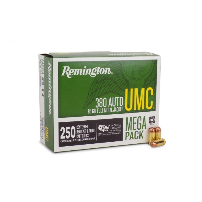 Remington UMC 380 ACP 95 Grain FMJ Mega Pack (Case)