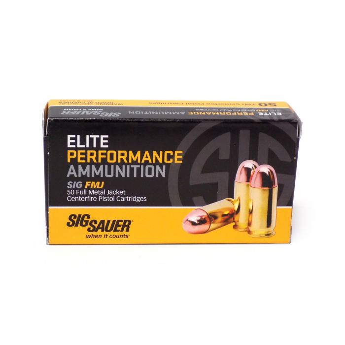 Sig Sauer Elite Performance .380 ACP 100 Grain FMJ Case E380B1-50-CASE